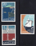 Netherlands Antilles 1982 Serie 3v Ship Pilot Service MNH - Antillas Holandesas