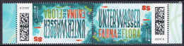 !a! GERMANY 2024 Mi. 3828 MNH Horiz.PAIR W/ Left/right Margins (a) - Europe: Underwater Fauna & Flora - Ungebraucht