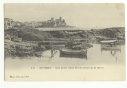 06/ CPA 1900 - Antibes - Vue Prise Entre Les Rochers De La Salis - Other & Unclassified