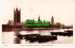 R536751 London. Houses Of Parliament From River Thames. W. H. S. Kingsway Real P - Other & Unclassified