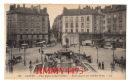 CPA - NANTES - Place Royale Et Rue Crébillon ( Bien Animées ) N° 190 - L L - Edit. Lévy Fils Et Cie Paris - Nantes