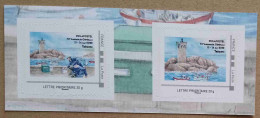 A4-89/COL-08b : Trégunc - Phare, Facteur (autocollants / Autoadhésifs) - Unused Stamps