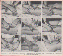 Massage. Geste De Massages. Larousse 1948. - Historical Documents