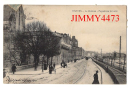 CPA - NANTES En 1906 - Le Château - Façade Sur La Loire ( Rue Bien Animée ) N° 266 - Hélio Buges Et Cie Nantes - Nantes