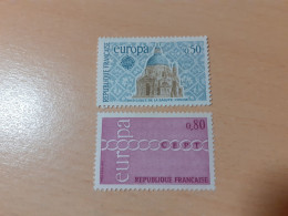 TIMBRES   FRANCE   EUROPA   1971   N  1676  /  1677   COTE  1,30  EUROS   NEUFS  LUXE** - 1971
