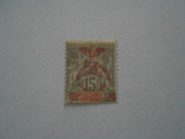 NOUVELLE-CALEDONIE YT 73 ALLEGORIE 15c Gris* - Unused Stamps