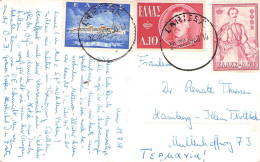 GREECE - PICTURE POSTCARD 1958 - HAMBURG/DE / 7021 - Lettres & Documents