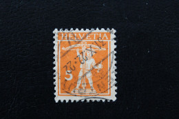 1921 Mi CH 162x 5ct  ORANGE Fils De G.TELL OBLITERE 31-X-1922 - Usati