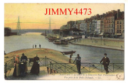 CPA - NANTES En 1905 - Le Quai De La Fosse Et Le Pont Transbordeur ( Quai Bien Animé ) N° 147 - L L - Nantes