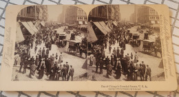 Une Des Rues Les Plus Fréquentées De Chicago, Etats Unis. Underwood Stéréo - Stereoscopes - Side-by-side Viewers