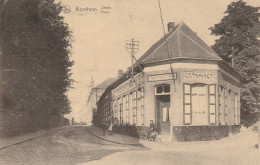1 Oude Postkaart  Bornhem  Bornem  Statie Tram Estaminet 't Huis Van Oostenrijk  1924 - Bornem