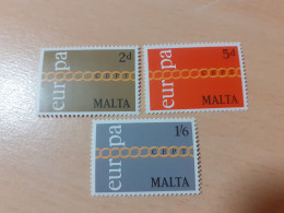 TIMBRES   MALTE   EUROPA   1971   N  424  A  426   COTE  2,00  EUROS   NEUFS  LUXE** - 1971