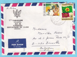 ZAIRE L Par Avion - En-tête TABAZAIRE - Tobacco  1983  - Storia Postale