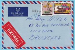 BURUNDI 2 L Par Avion Dont Une EXPRESS 2 V 1963 TP Surchargés - FDC