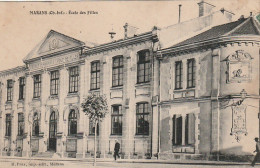 AL23 -(17) MARANS  -  ECOLE DES FILLES - IMP. EDIT. PRAX , MARANS -  2 SCANS . - Other & Unclassified