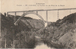 AL21 -(15) GARABIT , LE VIADUC VU DU PONT DE LA ROUTE - CONVOI FERROVIAIRE  -  2 SCANS   . - Autres & Non Classés