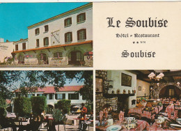 AL25 -(17) HOTEL  RESTAURANT   LE SOUBISE  - MADAME BENOIT , CHEF DE CUISINE  -  CARTE MULTIVUES COULEURS -  2 SCANS - Other & Unclassified