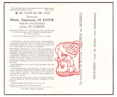 DP Marie Stephanie De Ruyck ° Mullem Oudenaarde 1866 † 1950 X Jules De Cleene // Moreels - Andachtsbilder