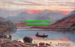 R537005 Snowdon From Capel Curig. Llanberis. North Wales. Tuck. Oilette. 8566 - Monde