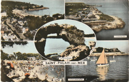 AL25 -(17) SAINT  PALAIS SUR MER - CARTE  COULEURS  MULTIVUES : PONT DU DIABLE  -  CORNICHE   -  2 SCANS - Saint-Palais-sur-Mer