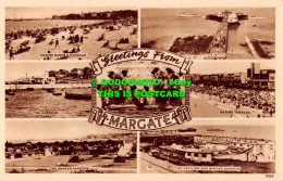 R537010 Greetings From Margate. The Harbour. A. H. And S. Paragon Series. Multi - Monde