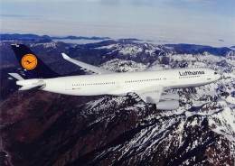 Airbus A340 - Lufthansa - 180 X 130 Mm. - Photo Presse Originale - Aviación