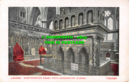 R537037 London. Westminster Abbey With Coronation Chairs - Andere & Zonder Classificatie