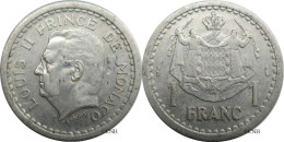 Monaco - Principauté - Louis II - 1 Franc ND (1943) - TTB/XF45 - Mon6524 - 1922-1949 Louis II