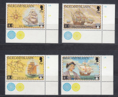 Falkland Islands 1991 Discovery Of America 4v (corners)** Mnh (59687) - Falkland