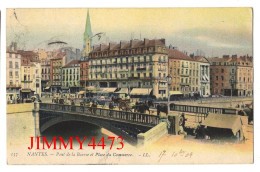 CPA - NANTES En 1904 - Pont De La Bourse Et Place Du Commerce ( Pont Bien Animé ) N° 137 - L L - Nantes