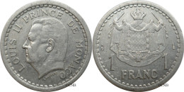 Monaco - Principauté - Louis II - 1 Franc ND (1943) - TTB/XF45 - Mon6525 - 1922-1949 Louis II.