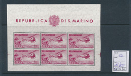 ST. MARINO SASSONE 22 MNH - Blocks & Kleinbögen