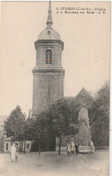 BE 8 -(22) ETABLES - L' EGLISE ET LE MONUMENT AUX MORTS  - ANIMATION -  2  SCANS - Etables-sur-Mer