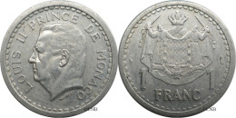 Monaco - Principauté - Louis II - 1 Franc ND (1943) - TTB/XF45 - Mon6526 - 1922-1949 Louis II