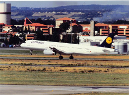 Airbus A321 - Lufthansa - 180 X 130 Mm. - Photo Presse Originale - Aviación