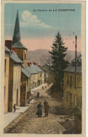 BE13 -(23) LE CLOCHER  DE LA  COURTINE -  VILLAGEOIS  - CARTE COLORISEE-  2 SCANS - La Courtine