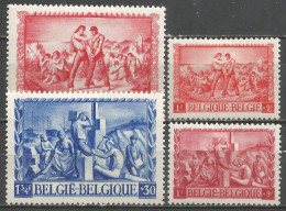 Belgique - Au Profit Des Sinistrés N°697 à 700 * - Unused Stamps