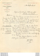 TUNIS FION FRERES COMMISSION REPRESENTATION ALIMENTATION 1918 - Other & Unclassified