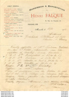 MARSEILLE HENRI FALQUE COMMISSION ET EXPORTATION 1918 - 1900 – 1949