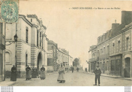 NORT SUR ERDRE LA MAIRIE ET RUE DES HALLES  - Nort Sur Erdre