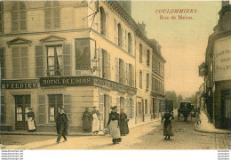 COULOMMIERS RUE DE MELUN TOILEE COULEUR HOTEL DE L'OURS - Coulommiers