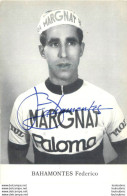 BAHAMONTES FEDERICO AVEC AUTOGRAPHE DEDICACE IMPRIME - Cyclisme