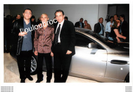 BOXEURS ACCARIES ET ASLOUM 2002 ESPACE ASTON MARTIN A PARIS 2002  PHOTO DE PRESSE AGENCE  ANGELI 27 X 18 CM R1 - Famous People