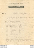 ALGER 1918 LOUIS VIDAL COMMANDE DE VIN - Altri & Non Classificati