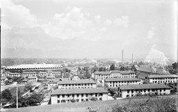 Négatif Sur Plaque De Verre 14.8 X 9.8  Isère BRIGNOUD Vue Générale Des Cités   Servant à L'émission De CPSM - Glass Slides