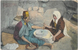 ASIE. PALESTINE. JERUSALEM.  FEMMES AU MOULIN.  CARTE ECRITE - Palestine