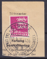 Denmark 1962 Mi. 402 X, 1.50 Kr Kleines Reichswappen Sonderstempel 'Tag Lyntoget Til Limfjordslandet' STRUER 1966 Clip - Used Stamps