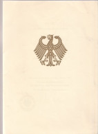 Urkunde Aus Freiburg 1979 Von Für Den Bundesminister Für Das Post- Und Fernmeldewesen Glückwünsche 75 Lebensjahr - Posta