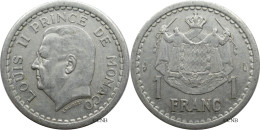 Monaco - Principauté - Louis II - 1 Franc ND (1943) - SUP/AU55 - Mon6126 - 1922-1949 Louis II.