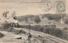 BE21 -(27) ENVIRONS DE BERNAY - PANORAMA DE SAINT QUENTIN DES ILES - ANIMATION - OUVRIERS - LOCOMOTIVE VAPEUR - Bernay